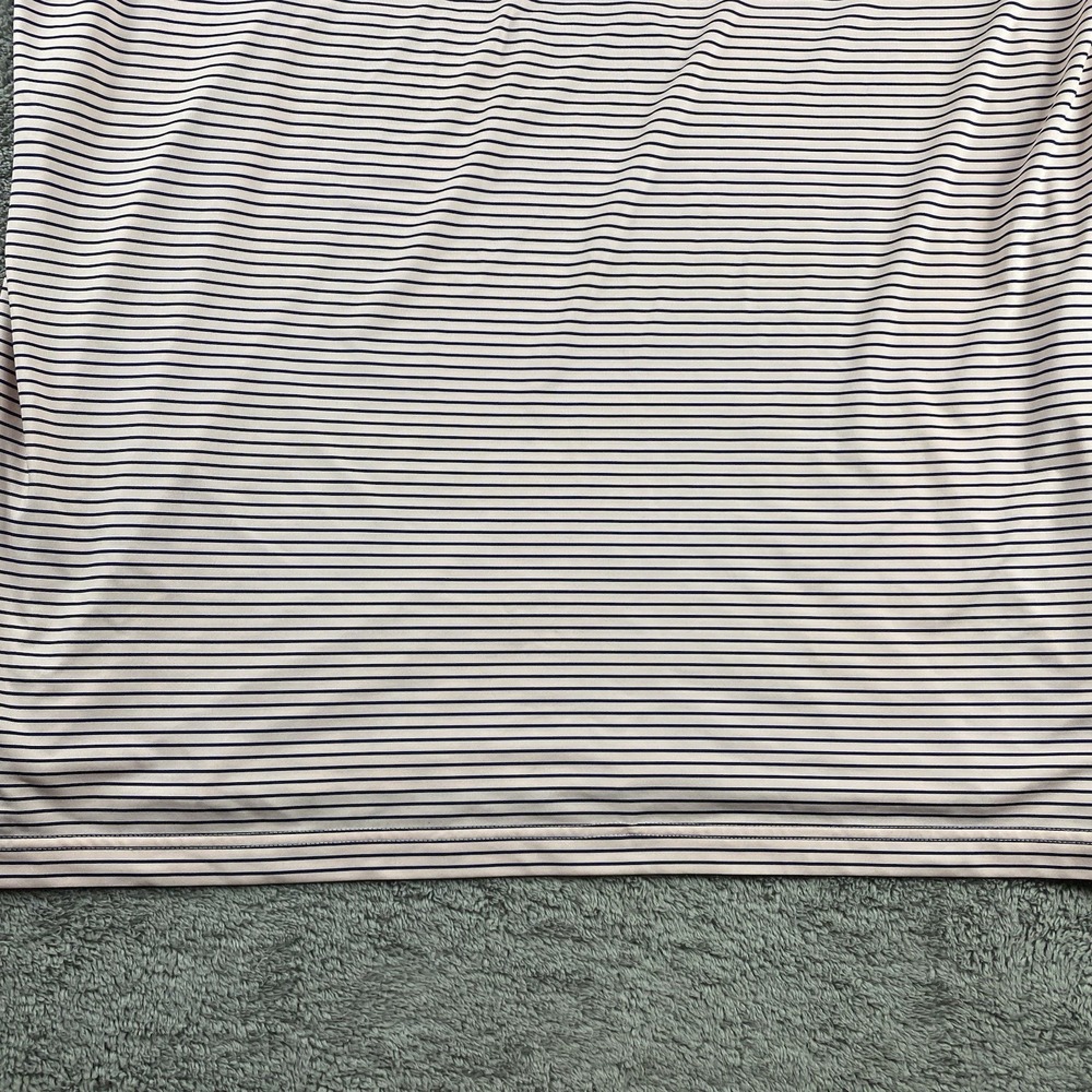 Augusta National Polo‎ Shirt Mens XL Pink Blue Striped Golf Performance - Picture 2 of 15